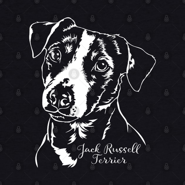 Funny Jack Russell Terrier dog portrait gift by wilsigns